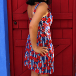 Load image into Gallery viewer, Scarlet Bloom Button Dress
