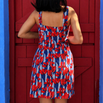Load image into Gallery viewer, Scarlet Bloom Button Dress
