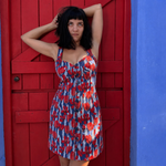Load image into Gallery viewer, Scarlet Bloom Button Dress
